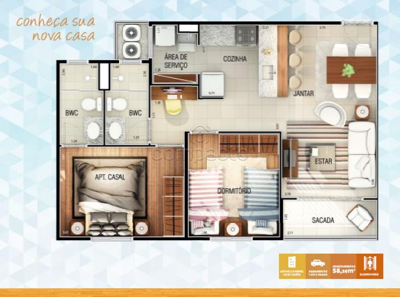 Comprar Apartamento / Padrão em São José do Rio Preto apenas R$ 230.000,00 - Foto 11 Comprar Apartamento / Padrão em São José do Rio Preto apenas R$ 230.000,00 - Foto 11