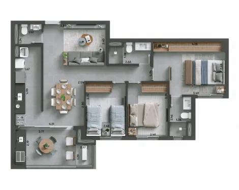 imagem 3 - Apartamento - Padrão imagem 3 - Apartamento - Padrão